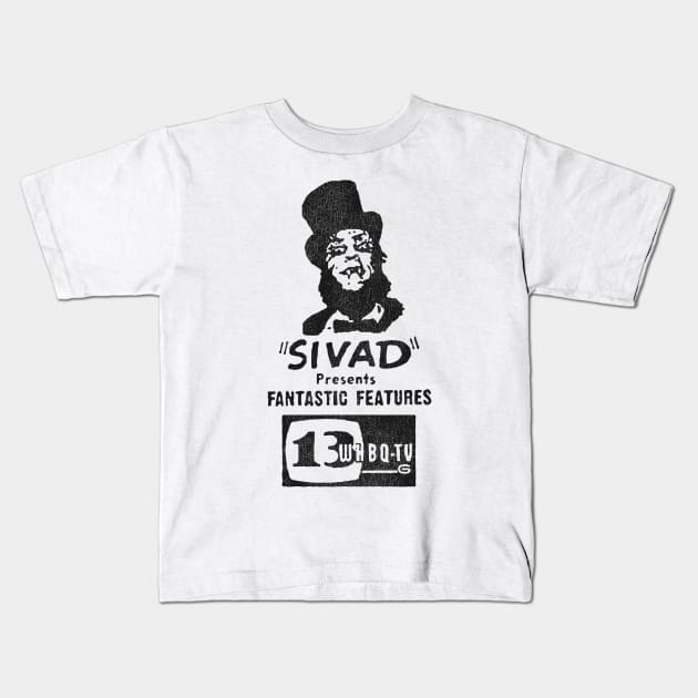 Sivad and Fantastic Features Kids T-Shirt by darklordpug